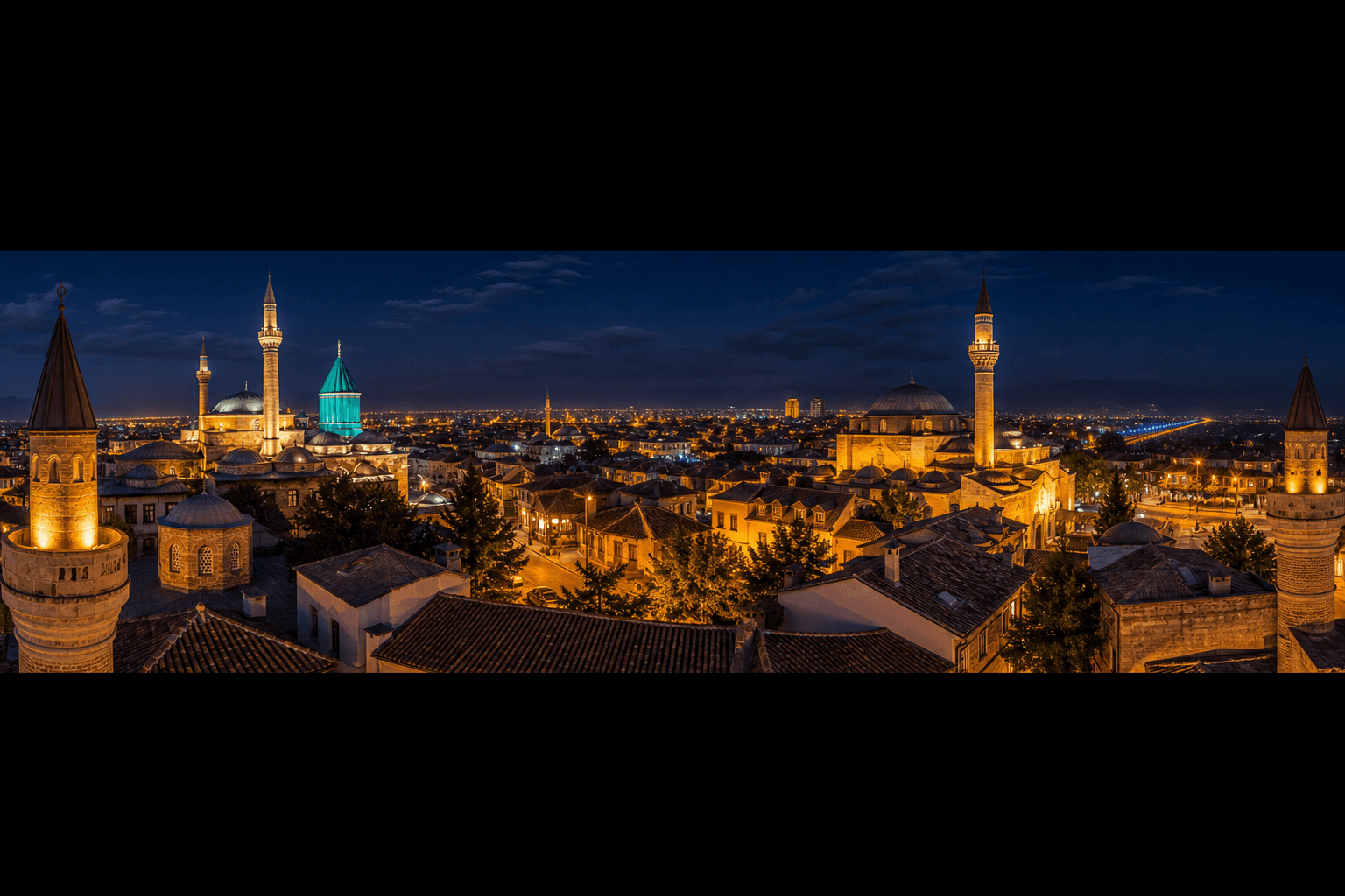 Konya gece silueti Konya medyumları